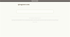 Desktop Screenshot of ajwagoner.com